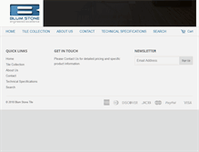 Tablet Screenshot of blumstonetile.com
